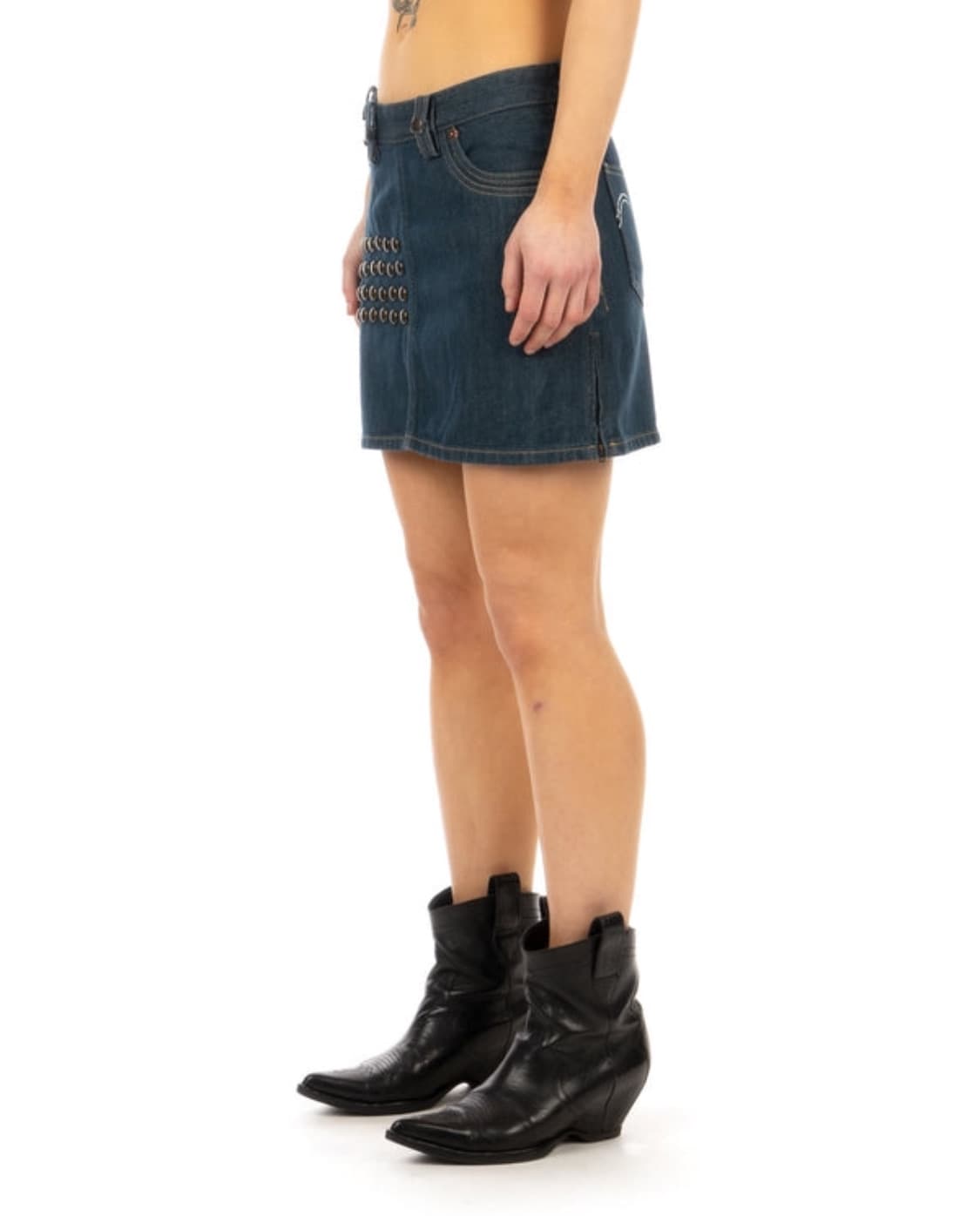 LEVIS RED 리바이스 레드 04/FW 펑크 스터드 데님 스커트 상품이미지3