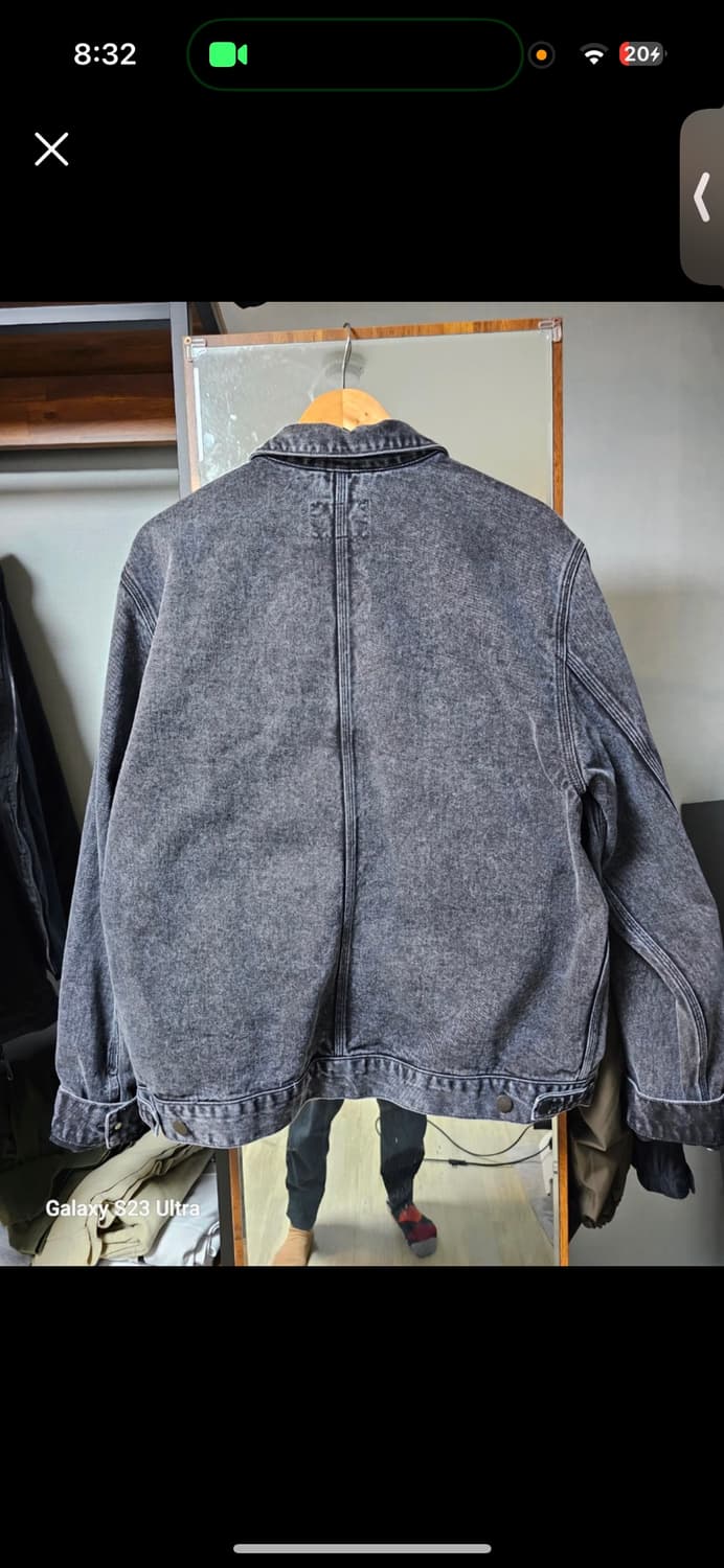 칼하트 흑청재킷 L사이즈 상품이미지2