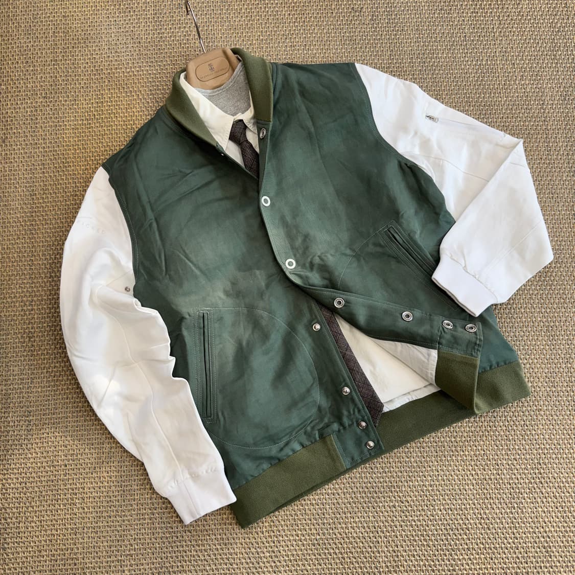 Handpicked 핸드픽드 이탈리안 최상급 린넨 MA-1 마원 블루종 상품이미지1