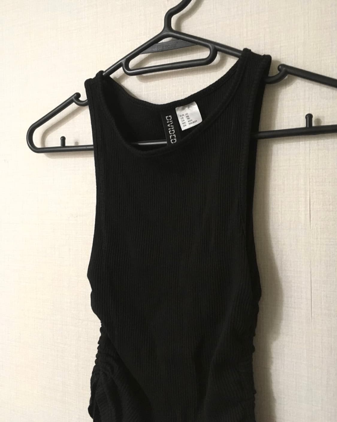 shirring point black sleeveless 상품이미지3