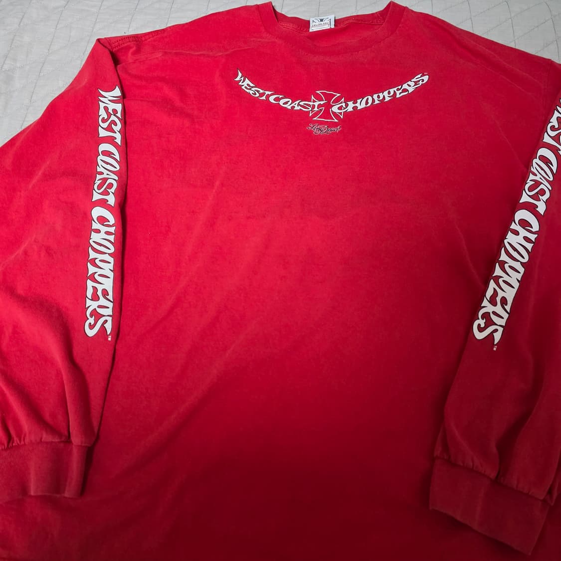 [2XL] 빈티지 WCC 웨스트 코스트 차퍼스 라이더 티셔츠 레드 상품이미지7