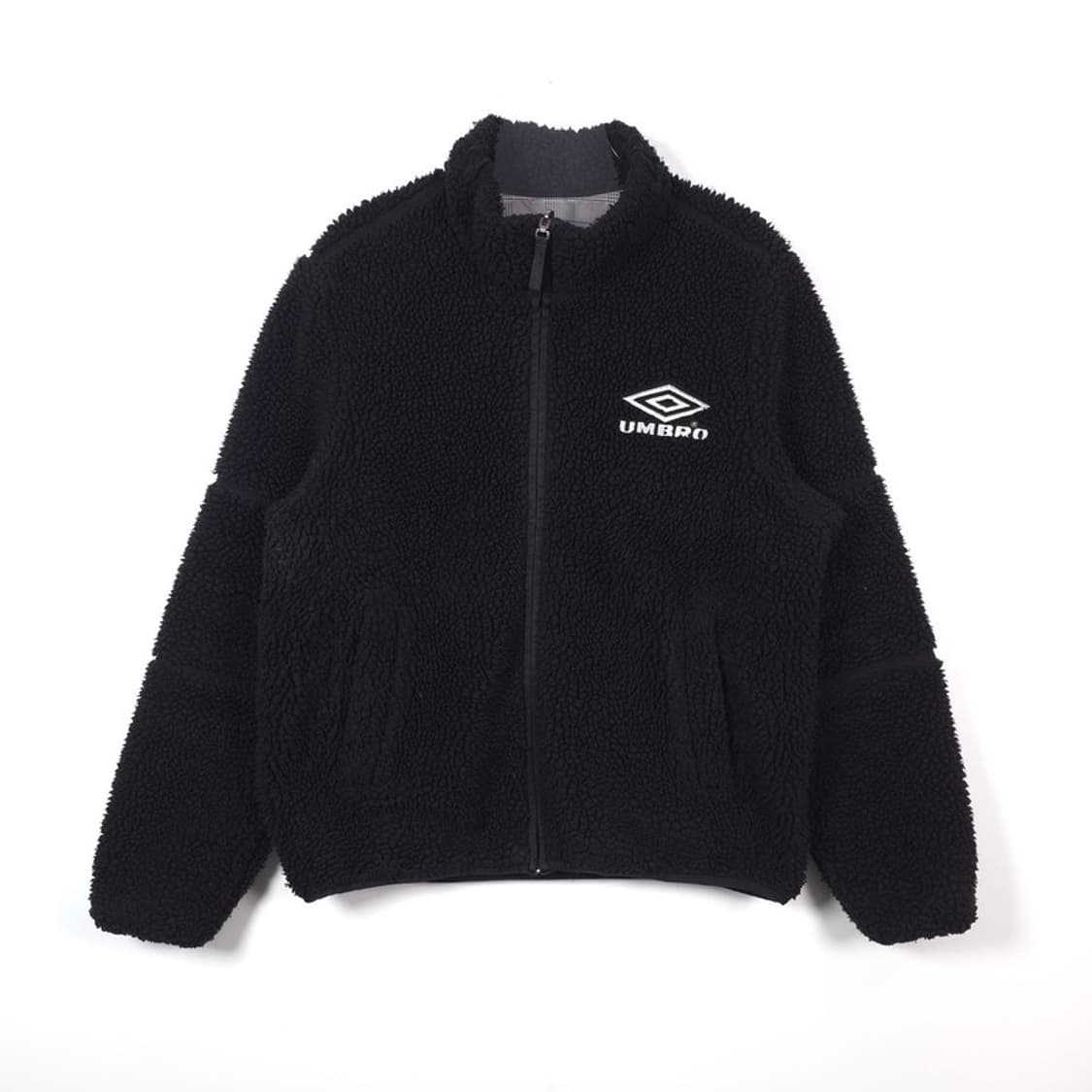 엄브로 리버시블 체크 양털 후리스 자켓 M 상품이미지5