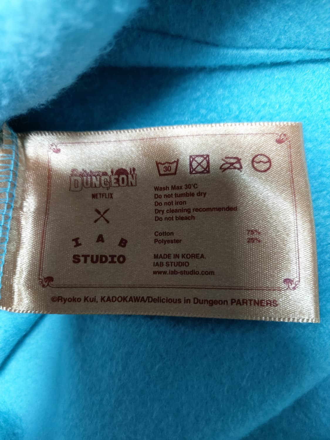 아이앱 스튜디오 x 던전밥 마르실 레이어드 후드 블루(XL) 상품이미지5