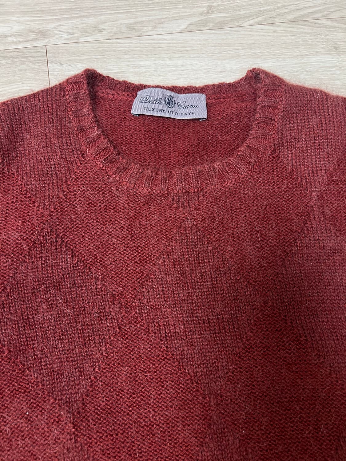 델라치아나(Della Ciana) / 울모헤어 아가일 니트 / 46 상품이미지5