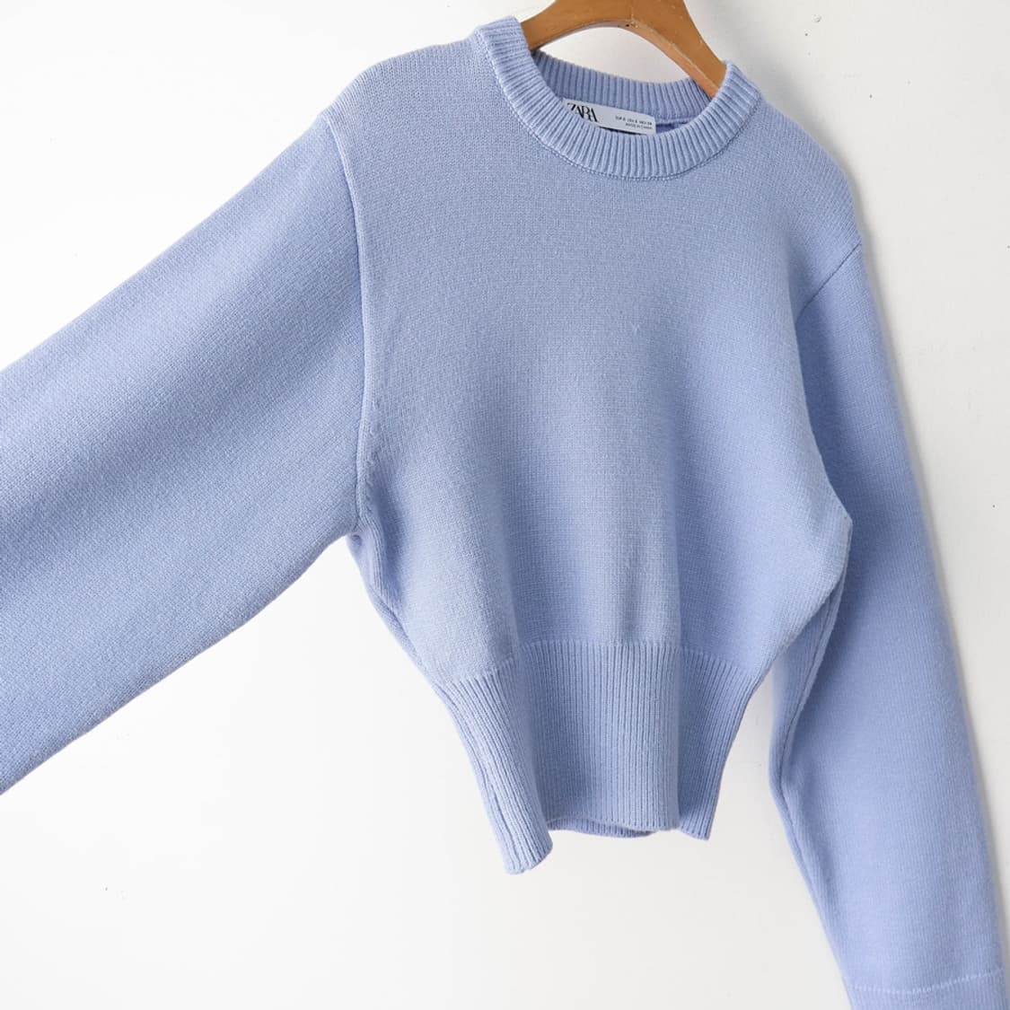 55/자라 와이드슬리브 크롭 니트 상품이미지4