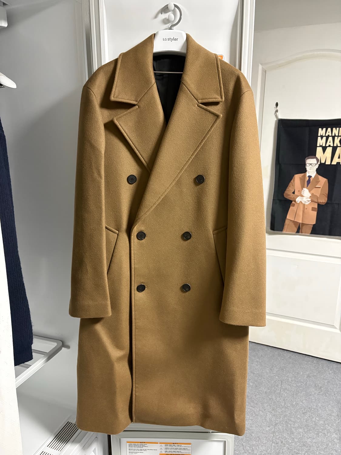 인사일런스 울 캐시미어 더블코트 상품이미지1