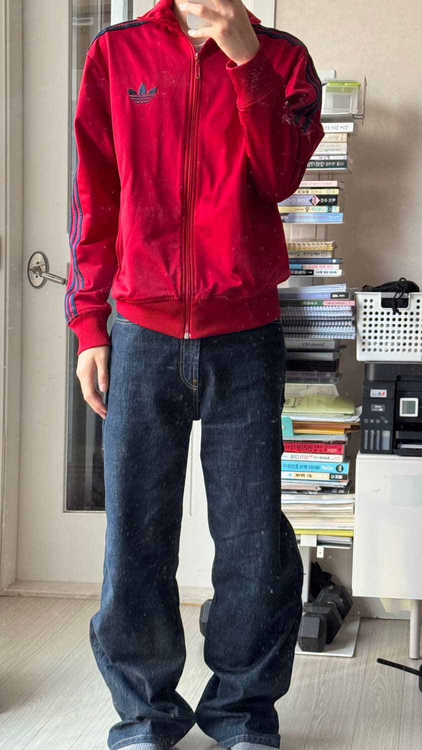 대장급 아디다스 파이어버드 트랙탑 버건디네이비 100 상품이미지1