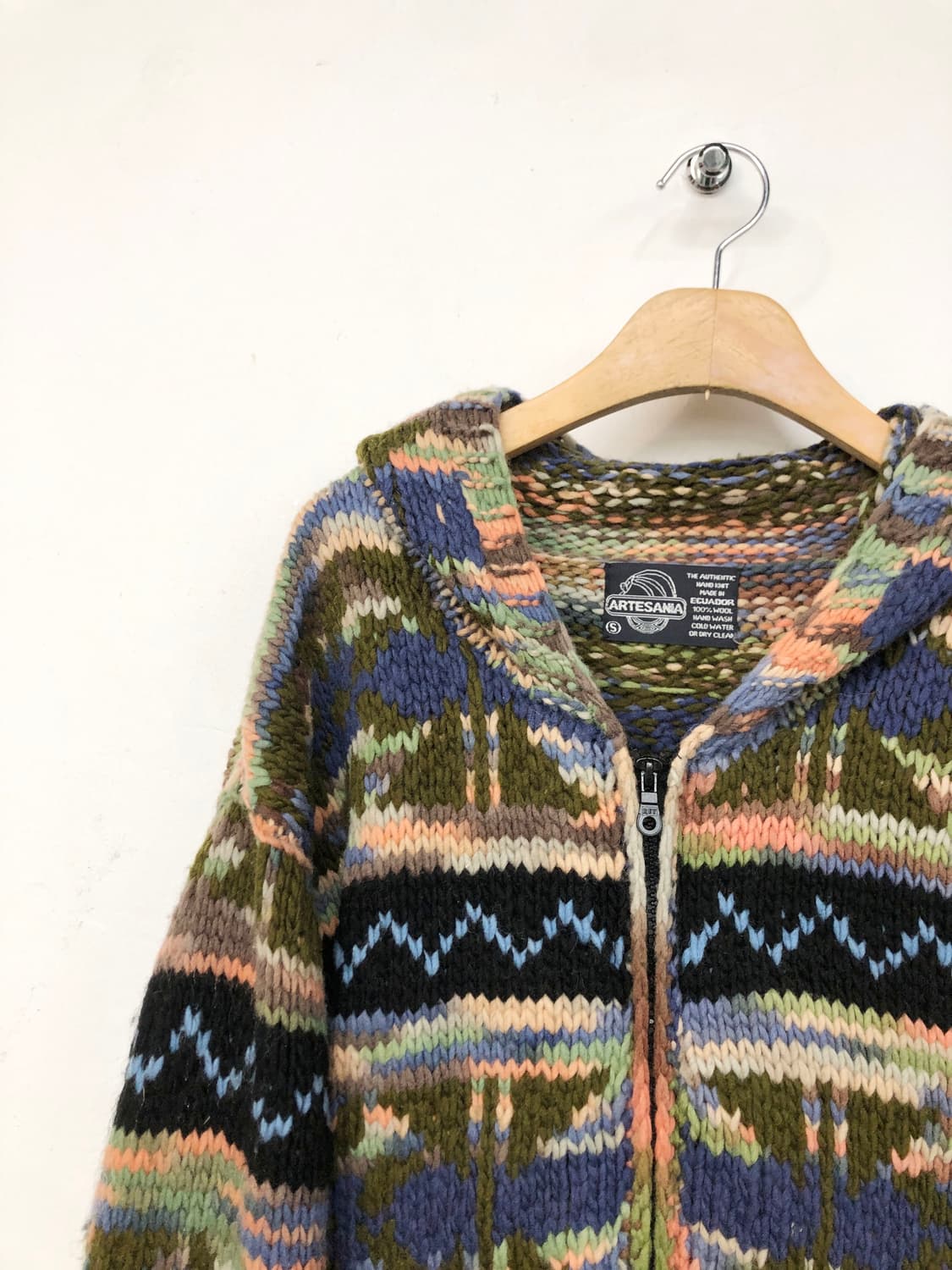 ARTESANIA hand made in ecuador 니트 후드집업 상품이미지6