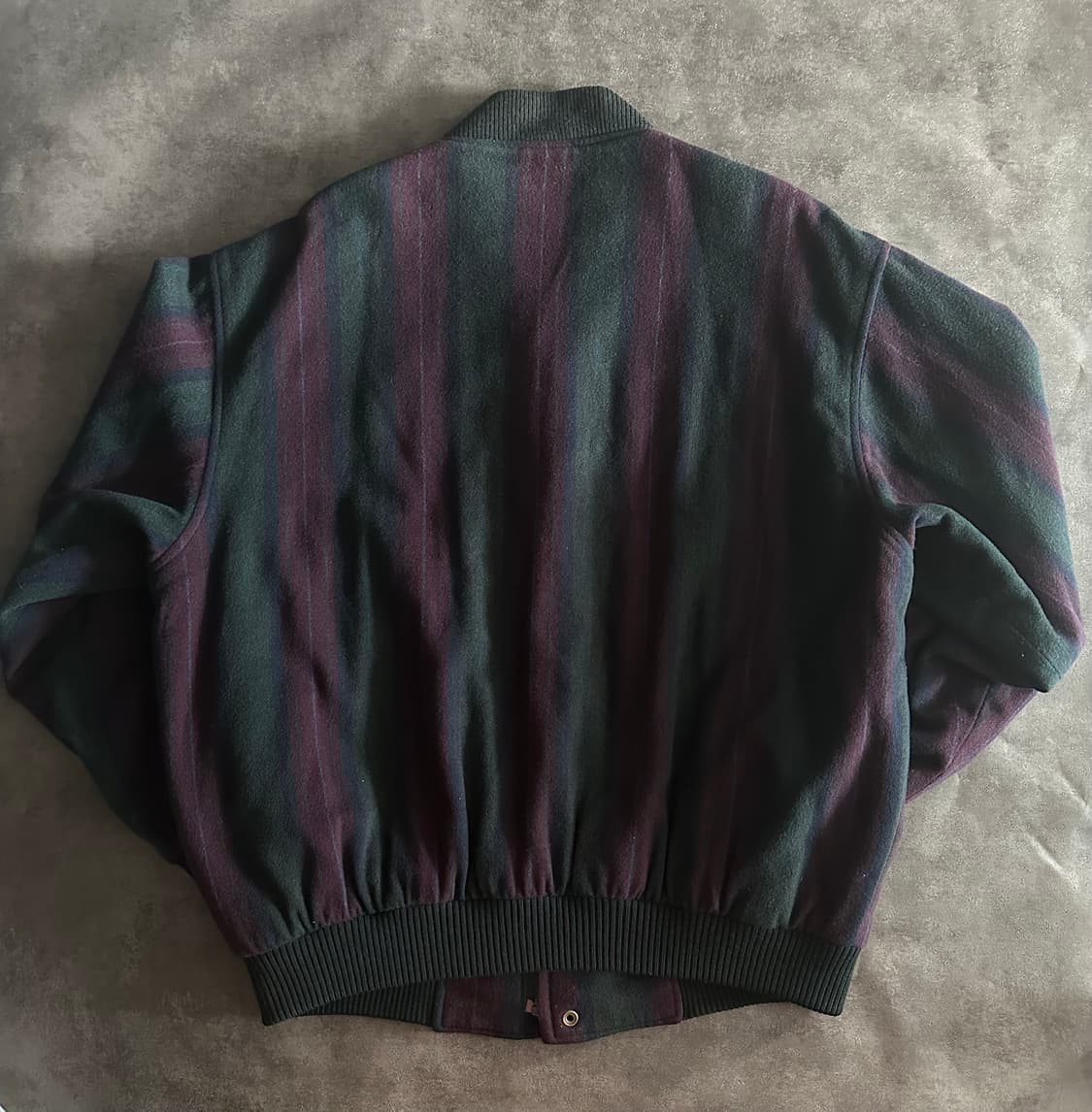 90s라코스테 빈티지 스트라이프 울 블루종 상품이미지2