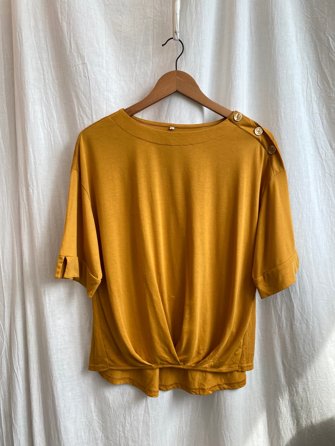 CLOSSHI 머스타드 반팔탑(L) 상품이미지2