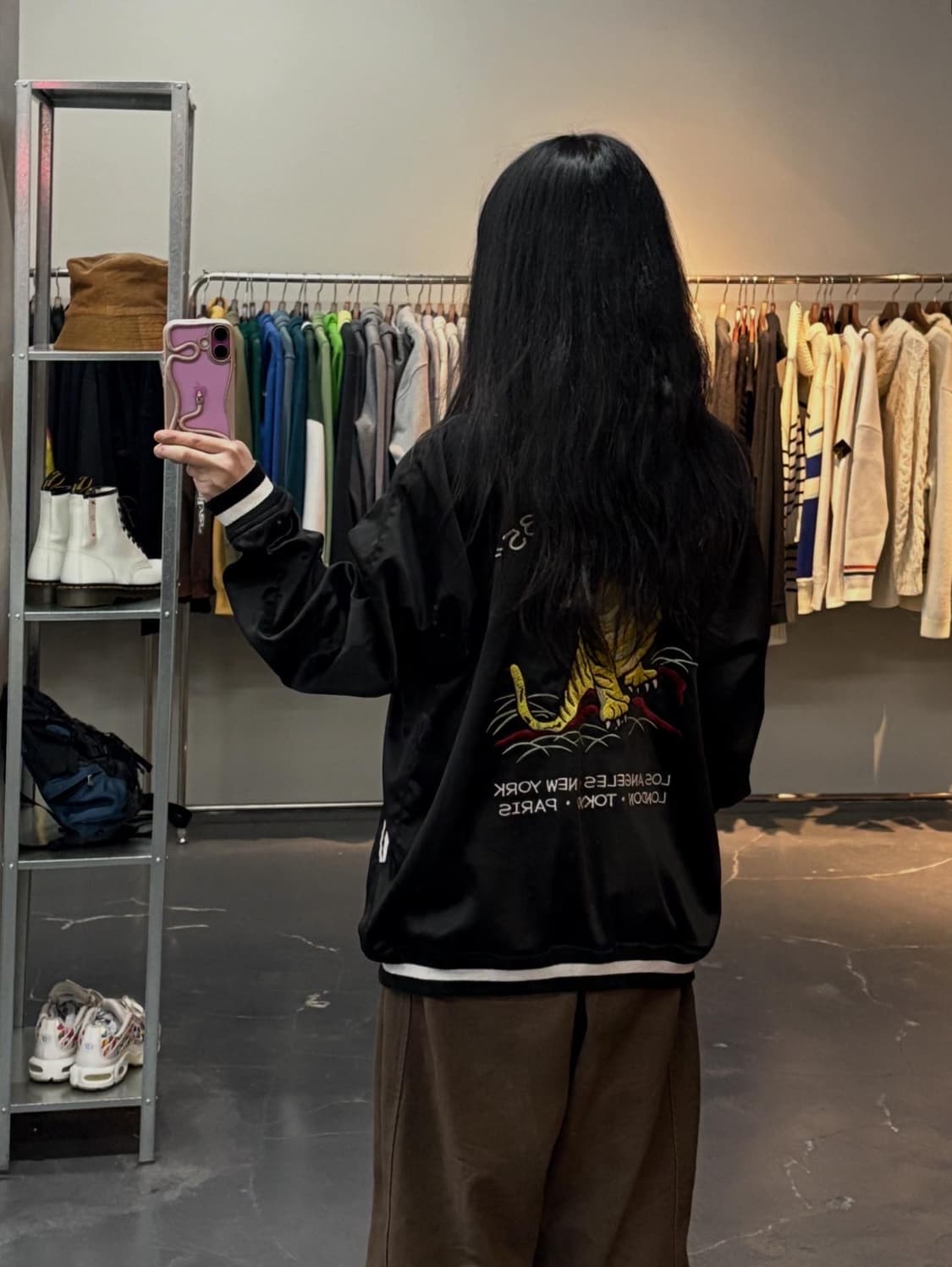 스투시 35주년 월드투어 타이거 수베니아 리버시블 스카쟌 A2982 상품이미지2