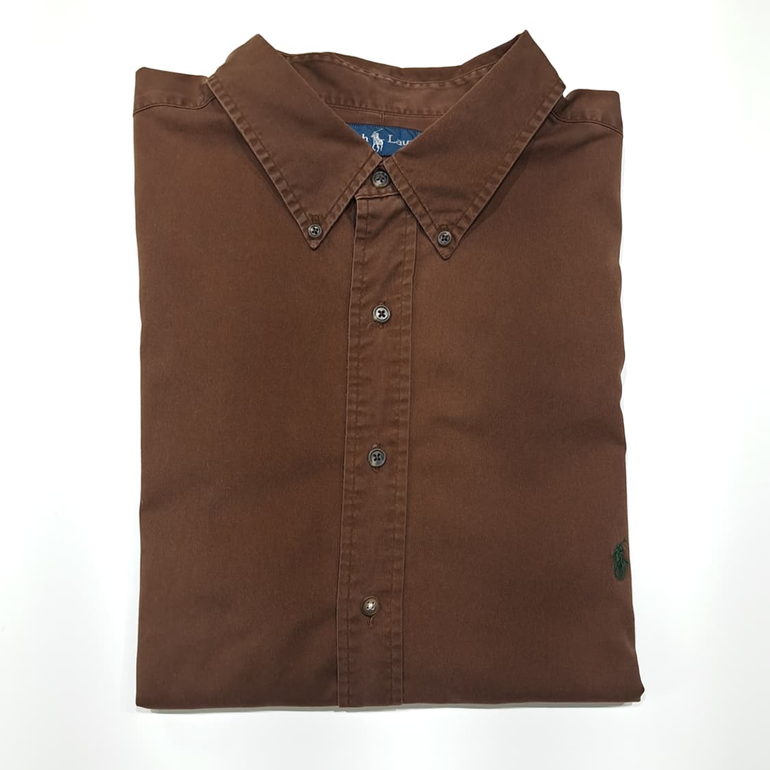 CK074 3XLT 폴로 00s 버튼다운 브라운 셔츠 남방 상품이미지7