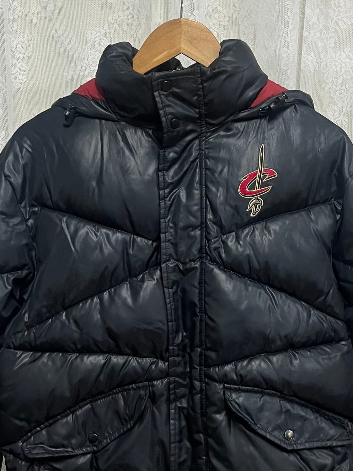 M) 아디다스 NBA 레이커스 패딩 블랙 상품이미지3