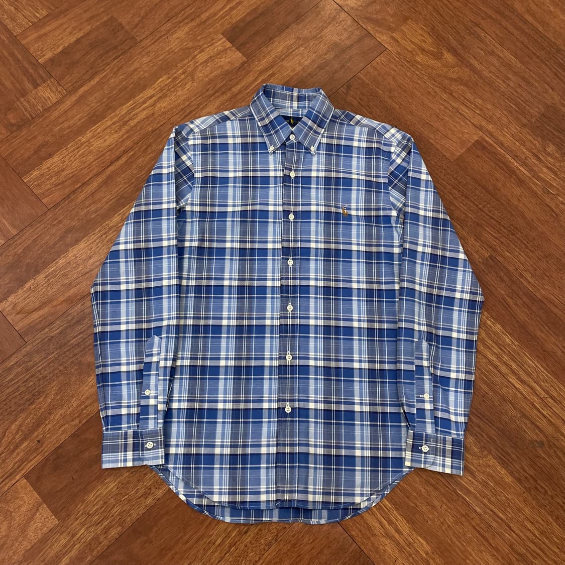 폴로 슬림핏 체크 셔츠 상품이미지2