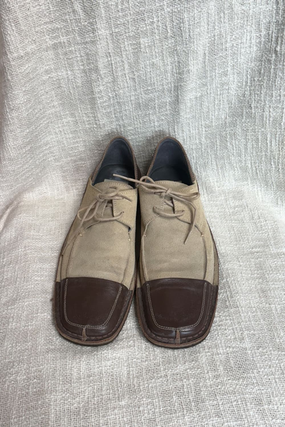 Leather & Suede Two-Tone Derby Shoes 상품이미지4