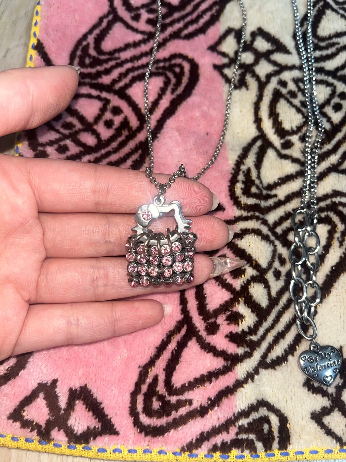 헬로키티 정품 핑크 목걸이 상품이미지2