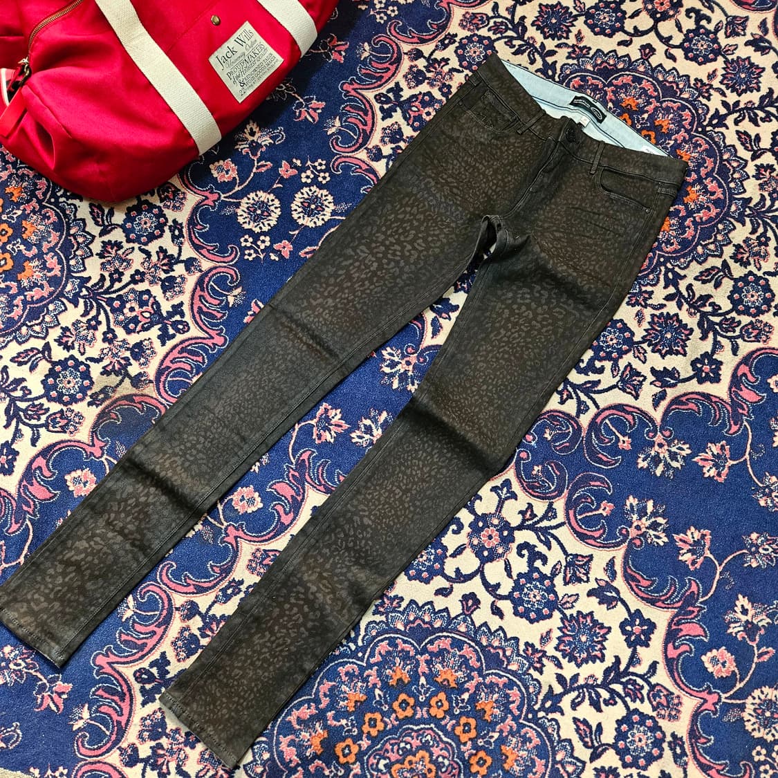 HABITUAL in USA 레오파드 데님 스키니 팬츠 27size 상품이미지1