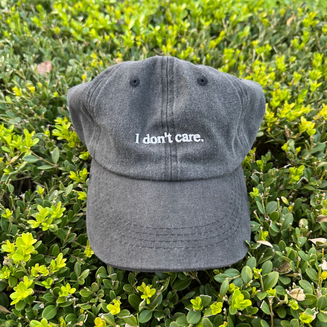 USA idontcare 빈티지 모자 볼캡 피그먼트 상품이미지1