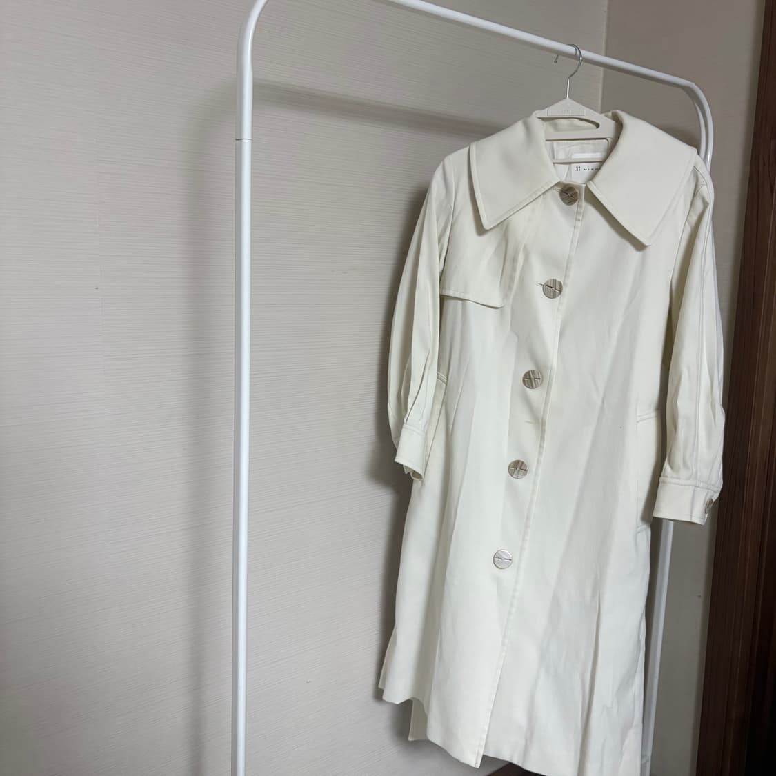 IT MICHAA cream white single coat 상품이미지2