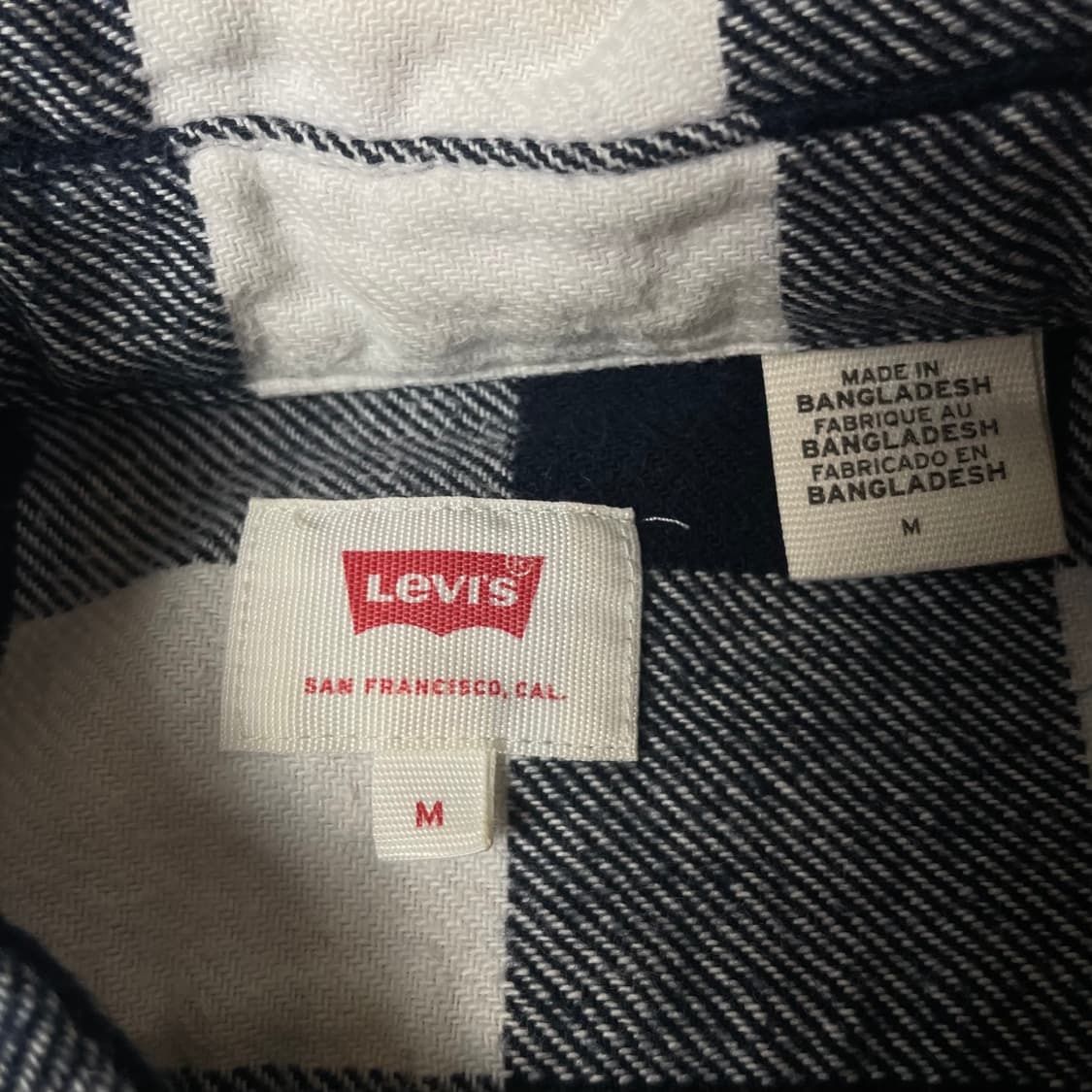 리바이스 블랙 화이트 투포켓 코듀로이 긴팔 셔츠 M 상품이미지5