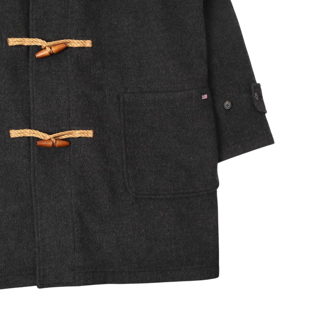 폴로진스 챠콜 울 후디 더플코트 상품이미지4