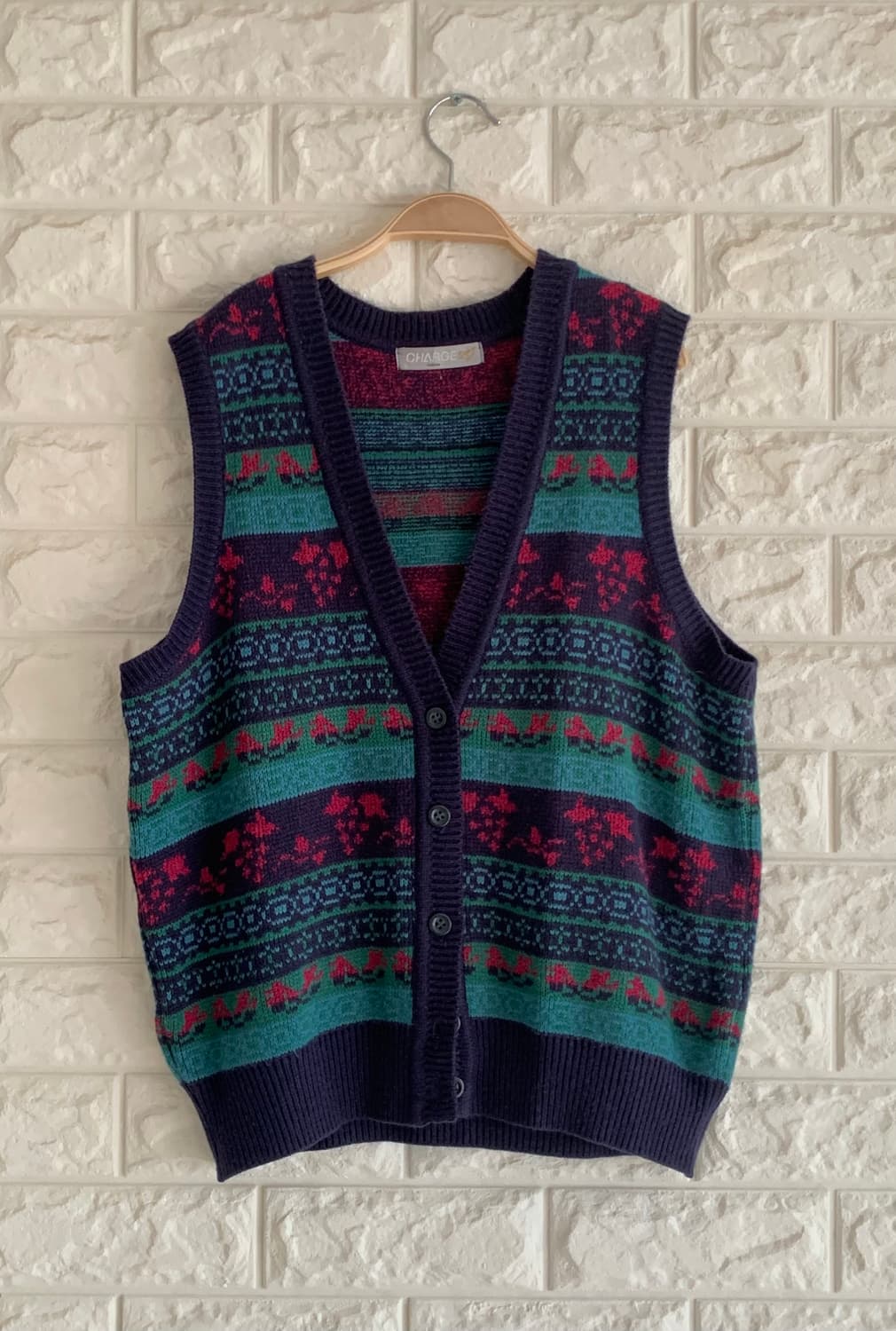 모리걸 패턴 조끼 베스트 상품이미지1