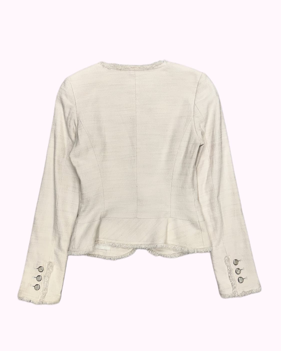 BOSCH ivory collarless crop jacket 상품이미지5