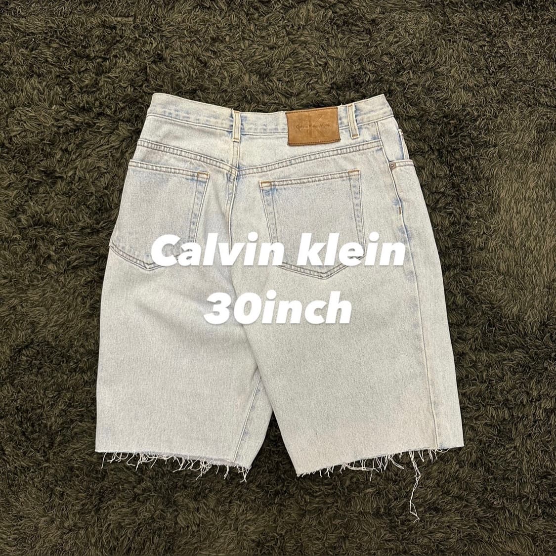(30inch) 90s 캘빈클라인 데님 쇼츠 청 반바지 상품이미지3