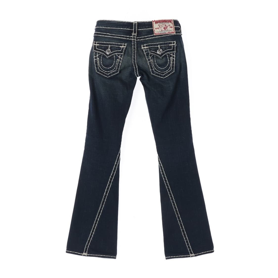 트루릴리전 조이 빅티 화이트 스티치 부츠컷 데님 25 상품이미지2