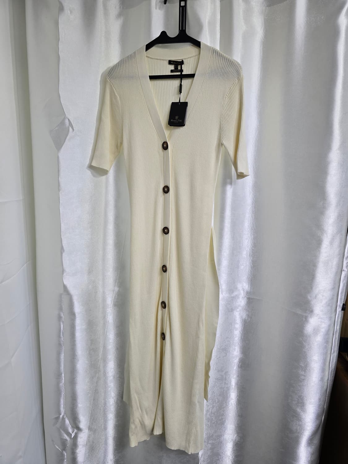 마시모두띠 아이보리 골지 니트 롱원피스 (1673) 상품이미지1