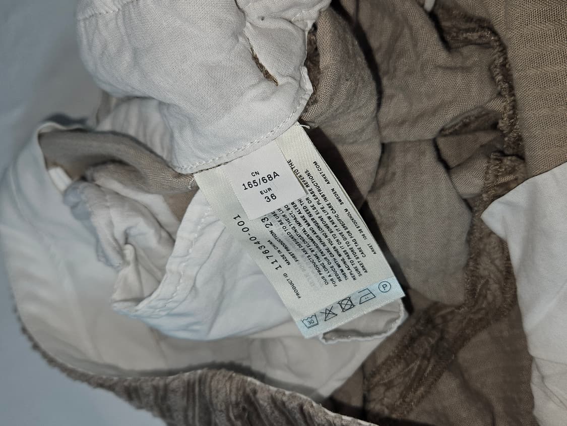 ARKET 아르켓 핀턱 와이드 벨벳 코듀로이 팬츠 여성36 (거의새상품) 상품이미지4