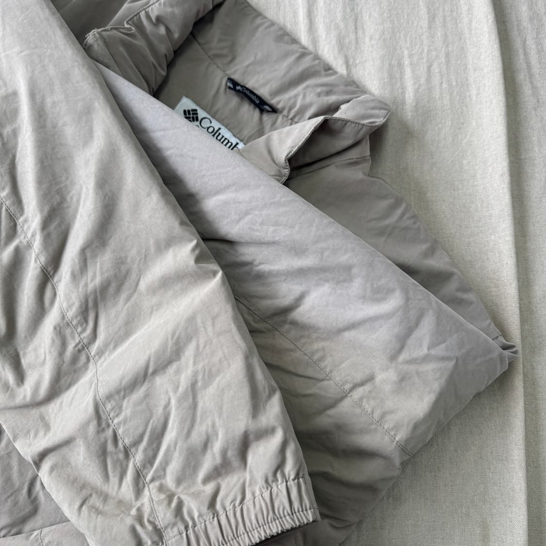 컬럼비아 해외판 빈티지 더티베이지 패딩 점퍼 XXL 상품이미지10
