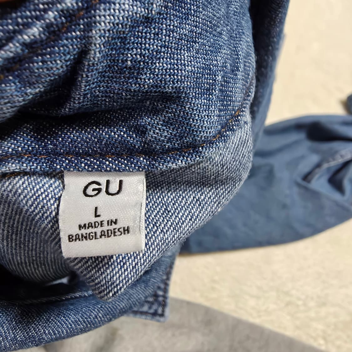 (L)GU 데님 셔츠  상품이미지5