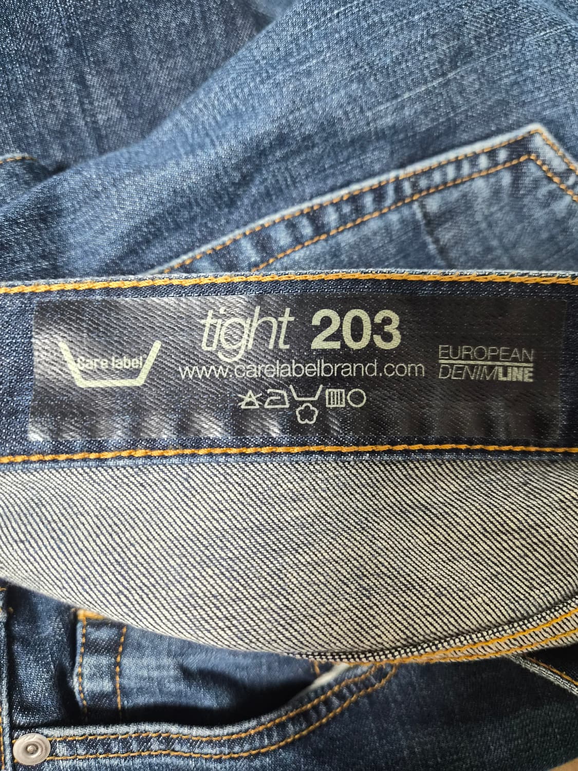 케어라벨CareLabel 워싱진 데님팬츠 33사이즈 P-22 상품이미지6
