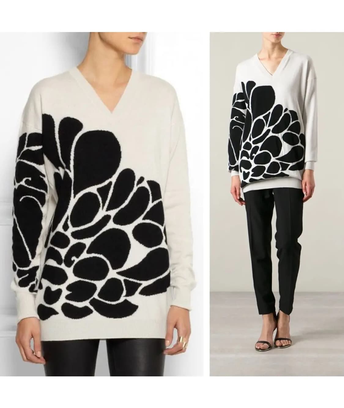 BOTTEGA VENETA 보테가베네타 아트 패턴 니트(캐시미어100%) 상품이미지3