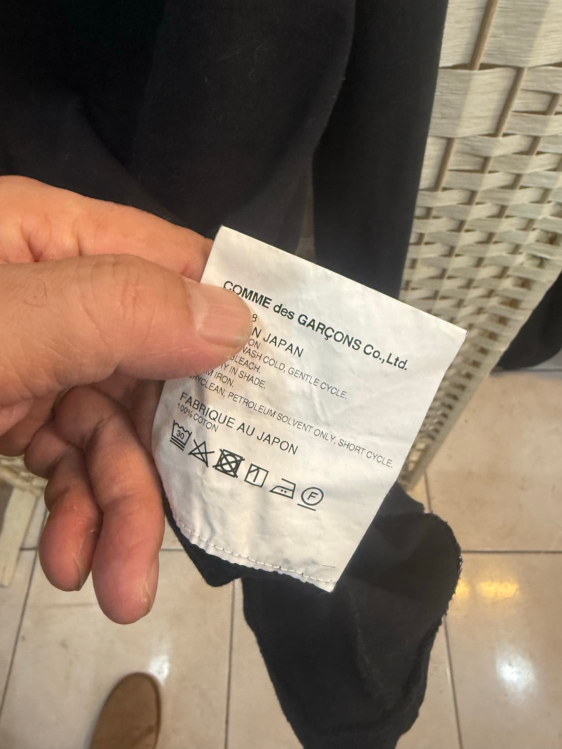 55 정품 꼼데가르송 레드와펜 티셔츠 팝니다 상품이미지5