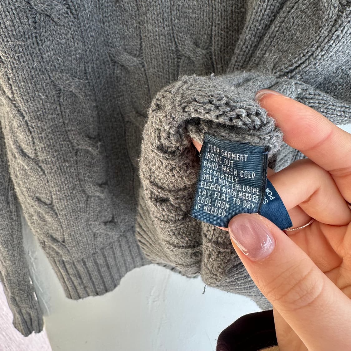 15505 - 폴로 랄프로렌 그레이 케이블 니트 상품이미지4