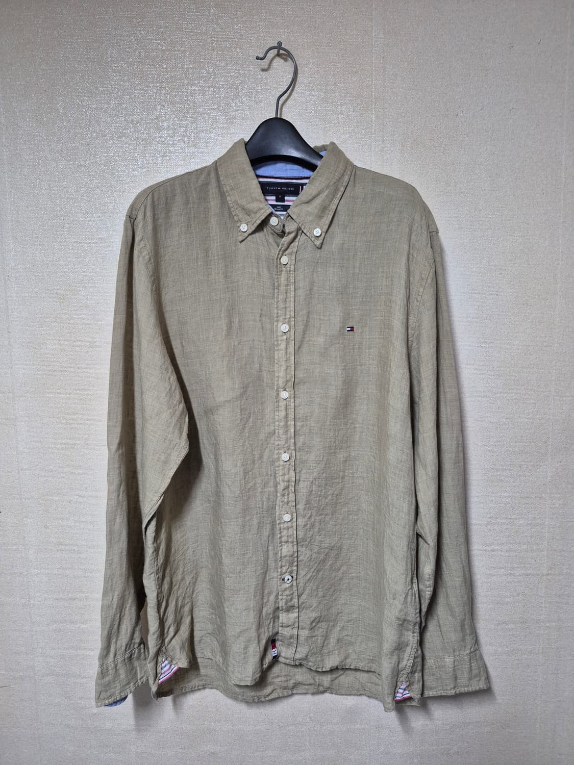 한섬 타미힐피거 린넨 퍼그먼트 워싱 셔츠 상품이미지1