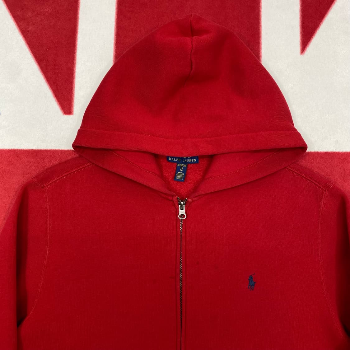 폴로 후드집업 실측 S -M 상품이미지3