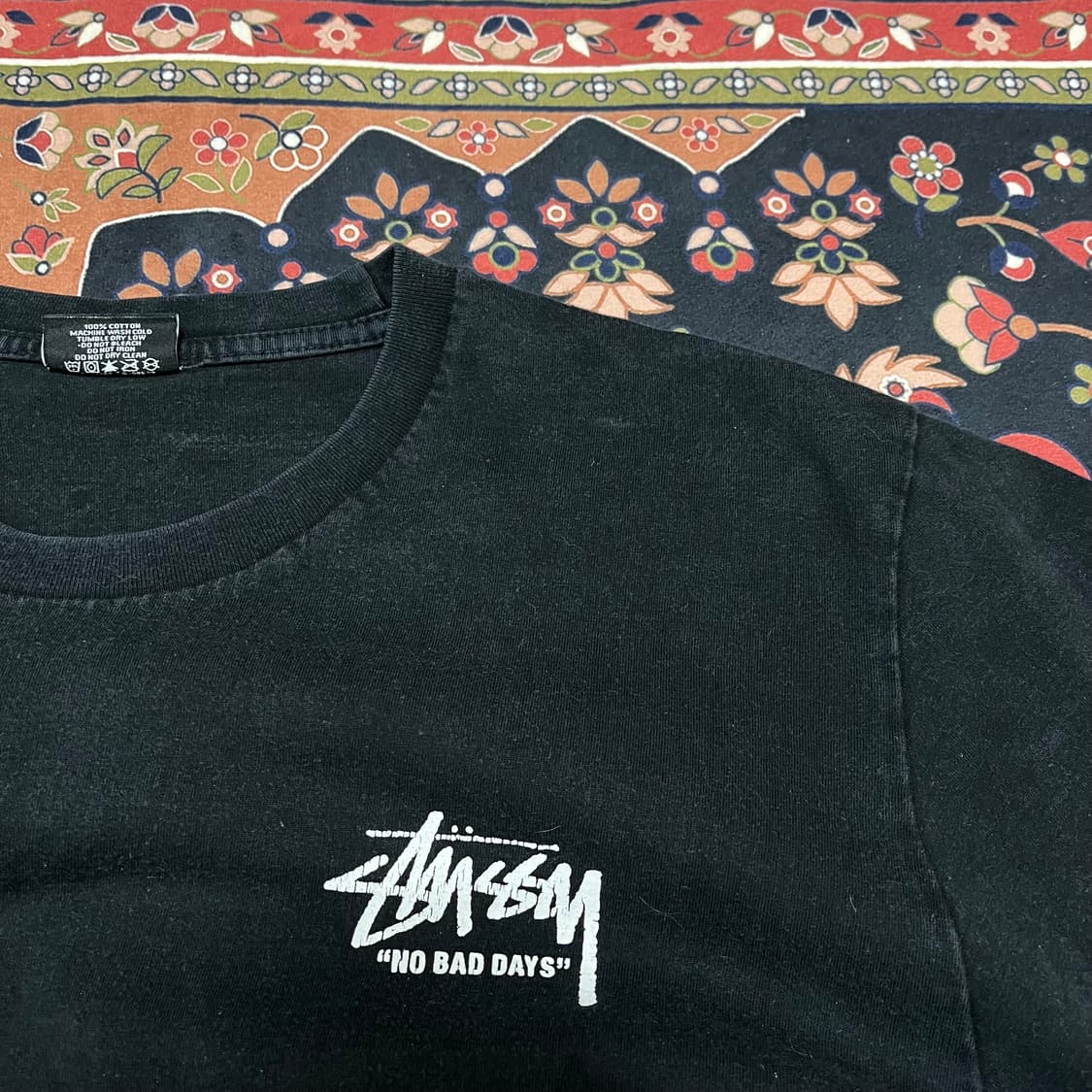 스투시 카네이션 빅로고 반팔티 L/100 상품이미지6