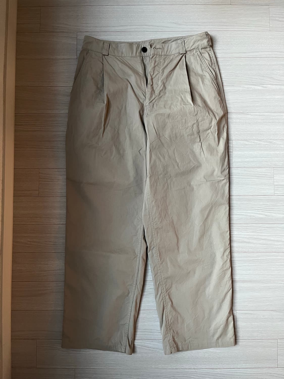 와이드 테이퍼드핏 치노팬츠 [베이지] 상품이미지2