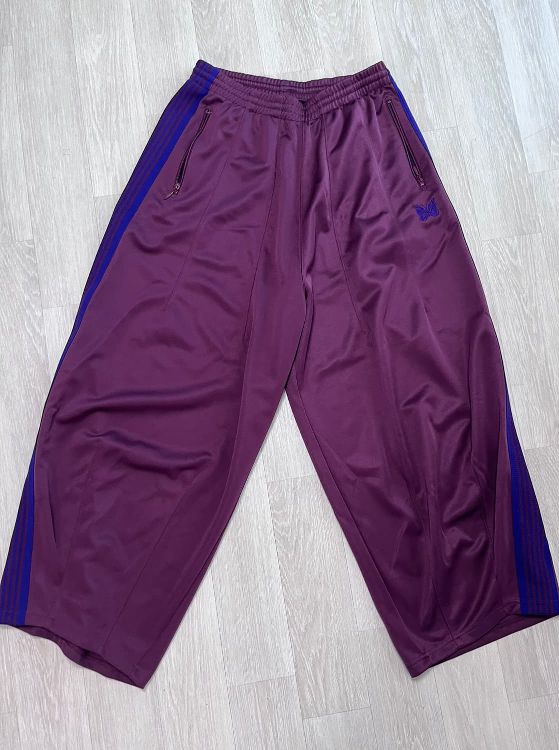 Needles H.D. 트랙팬츠 폴리 스무스 와인컬러 상품이미지2