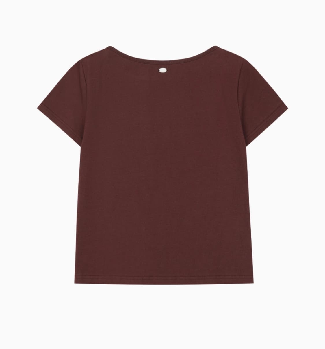 오헤시오 DOT BUTTON T-SHIRT, BURGUNDY 상품이미지2
