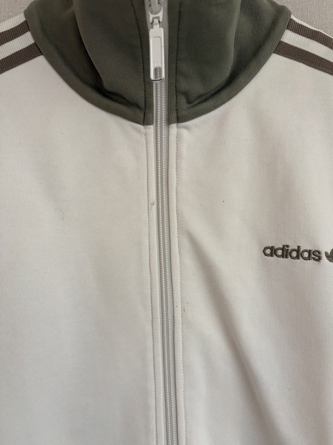 아디다스 아이보리 연카키 베켄바우어 트랙탑 져지 상품이미지5