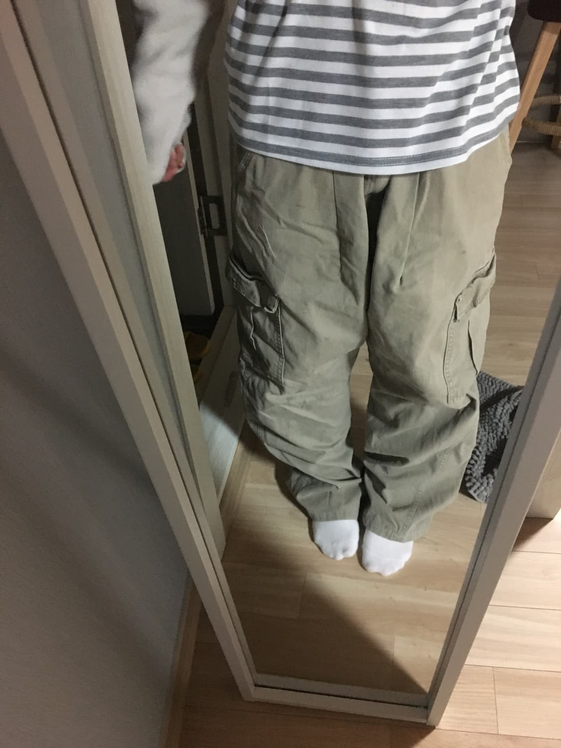 빈티지 별 패치 카고 와이드 팬츠 상품이미지5