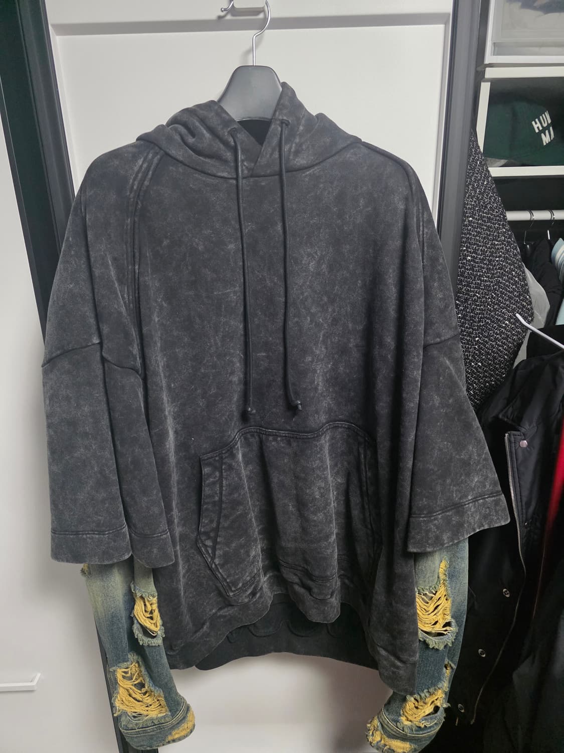 준지 23fw 컬렉션 데님 후드 XL 상품이미지1