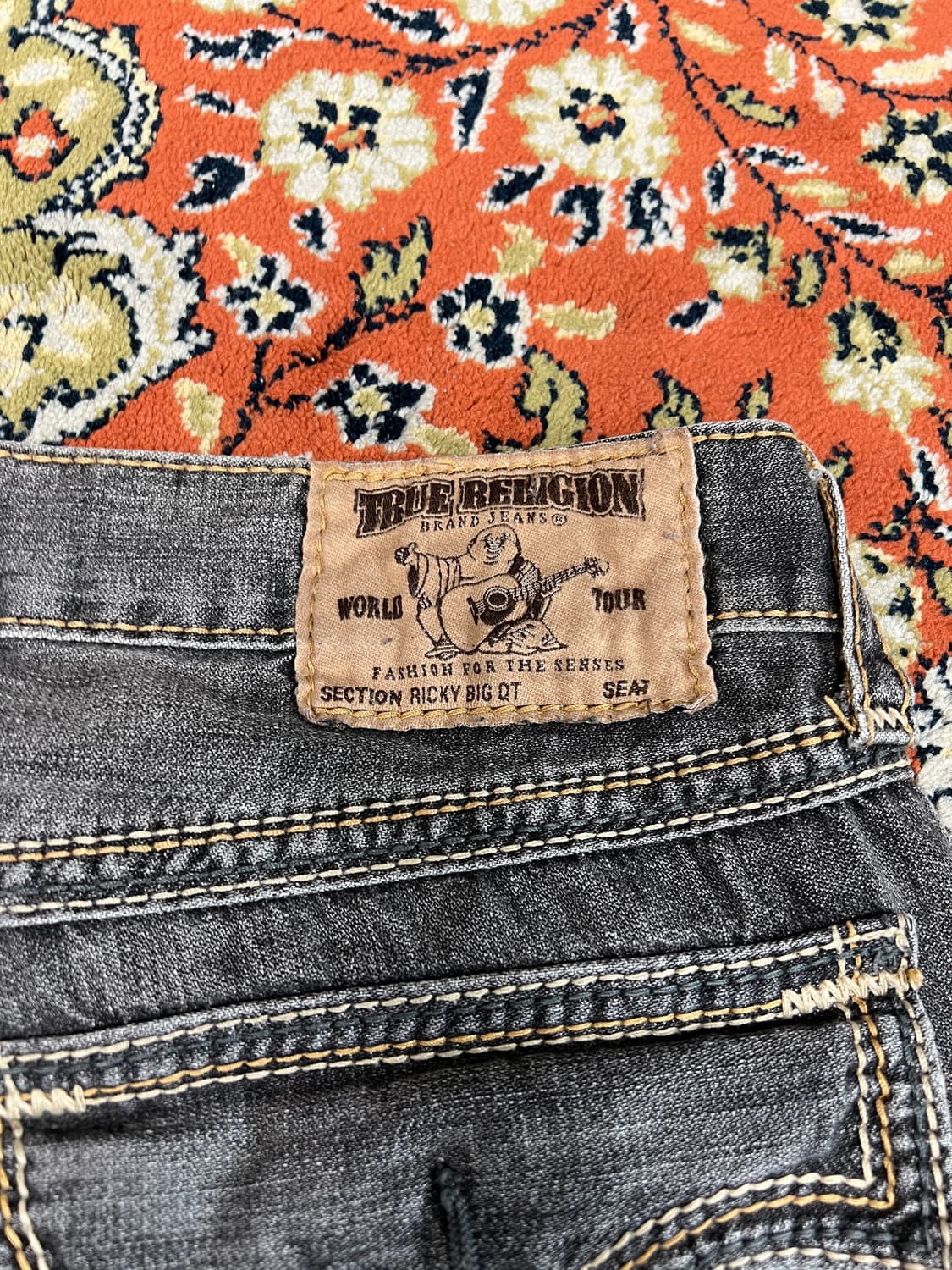 [33] 트루릴리전 RICKY BIG QT 그레이 데님팬츠 상품이미지7