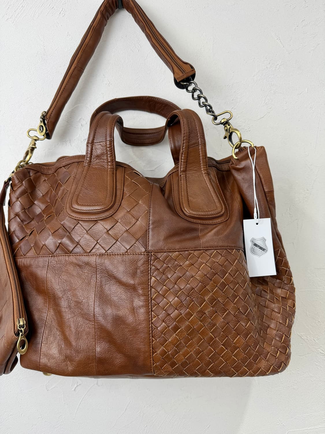 GOA 고아 위빙 레더백 with 디테쳐블 체인 상품이미지2