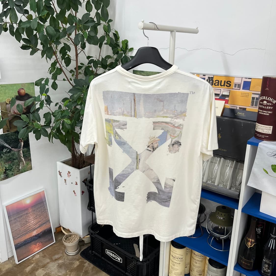 오프화이트 프린팅 반팔 티셔츠 XS 상품이미지4