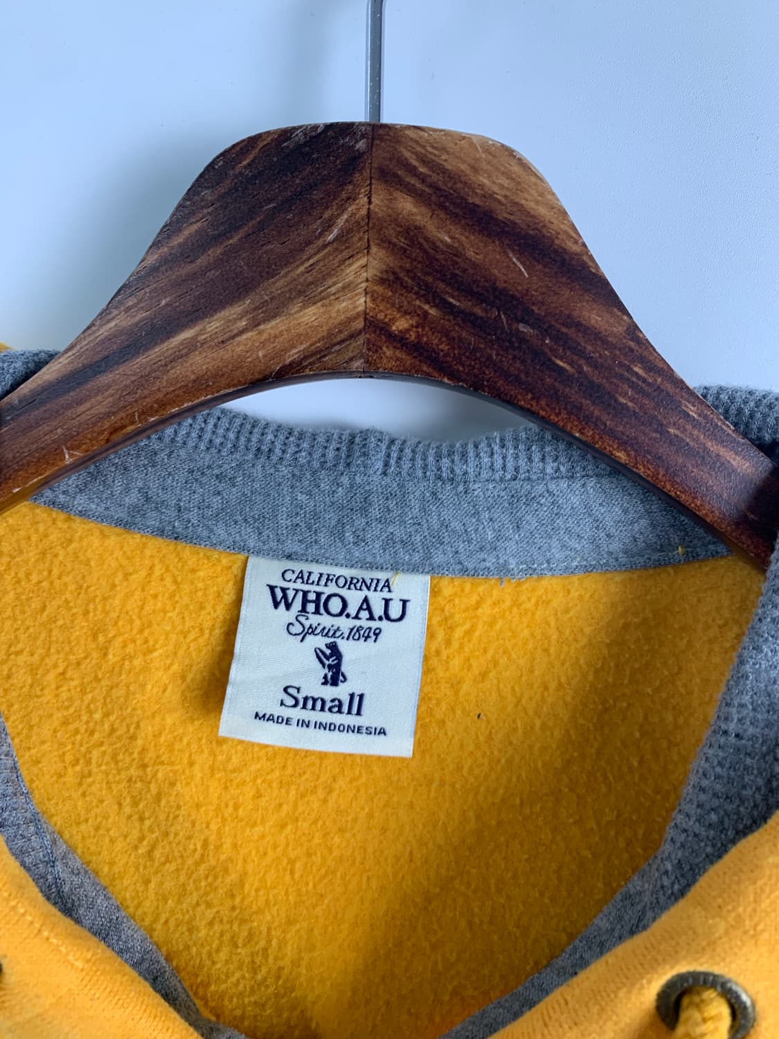 후아유 y2k 와투케 머스타드 후드집업 상품이미지6